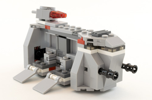 LEGO Star Wars 75078 Imperial Troop Transport Vehicle side view showcasing stud shooters and transport bay