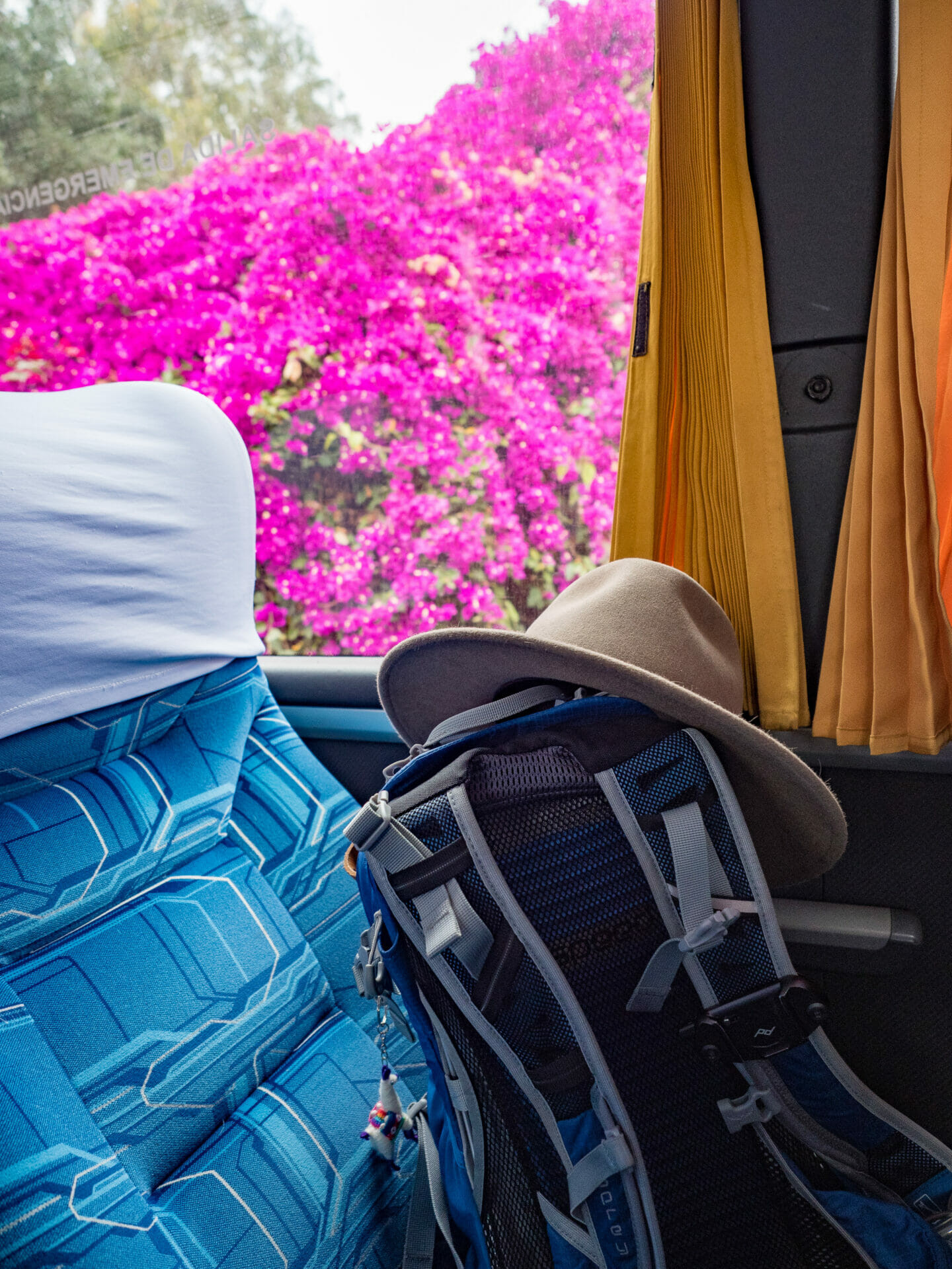 Leaving Bags Safely on Peru Hop Bus