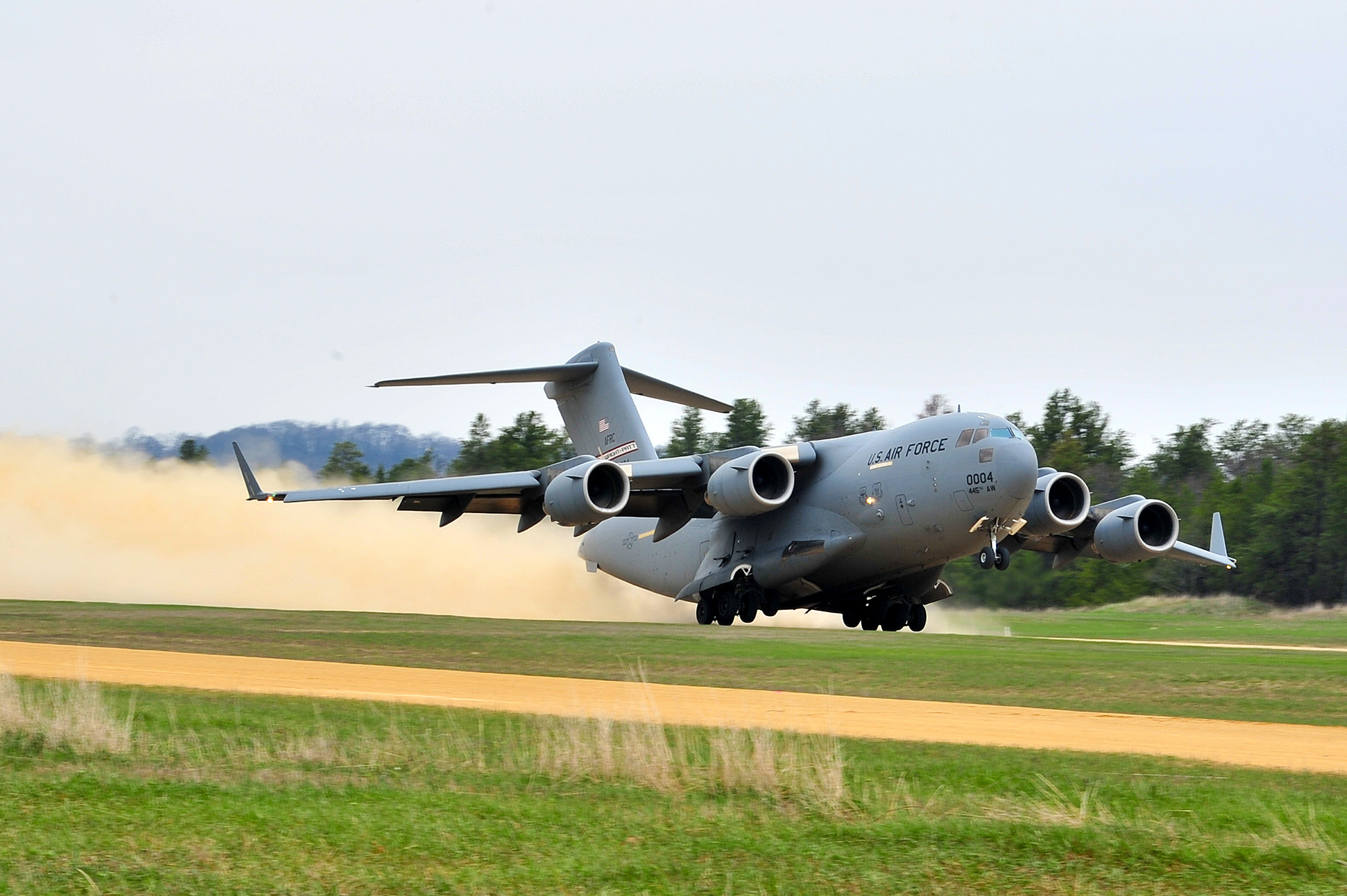 C-17 Globemaster III in flight, showcasing its large cargo capacity and strategic airlift capabilities