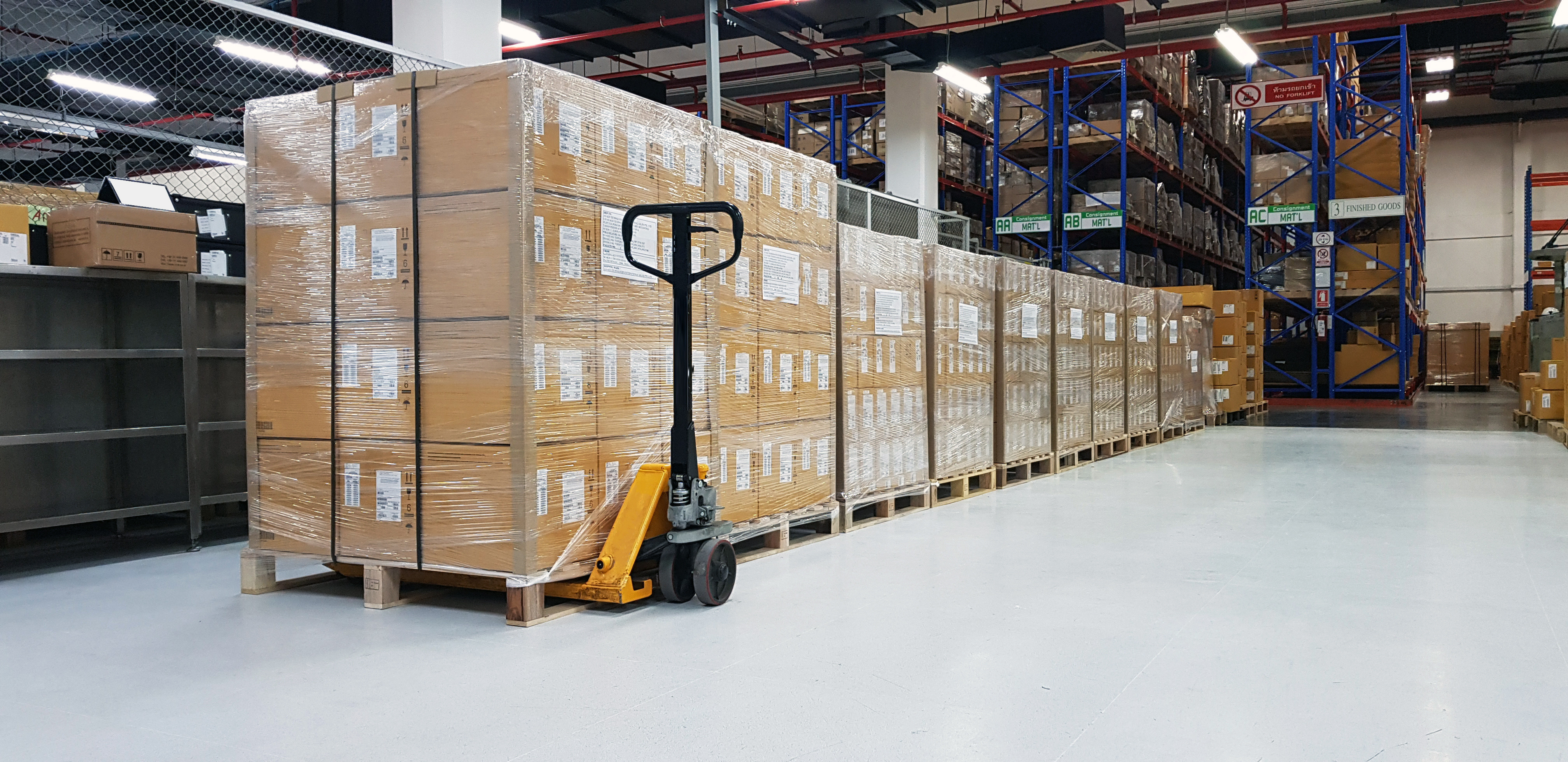 Efficient loading of freight onto a truck, highlighting Revolution Transport's logistics planning and execution.