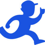 silhouette, running