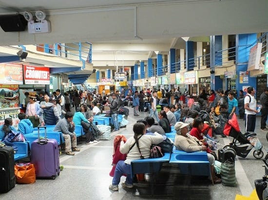 Inside a Peruvian Bus Terminal