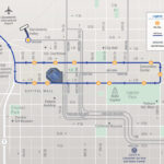 Map showing downtown Sacramento Route 142 bus stops