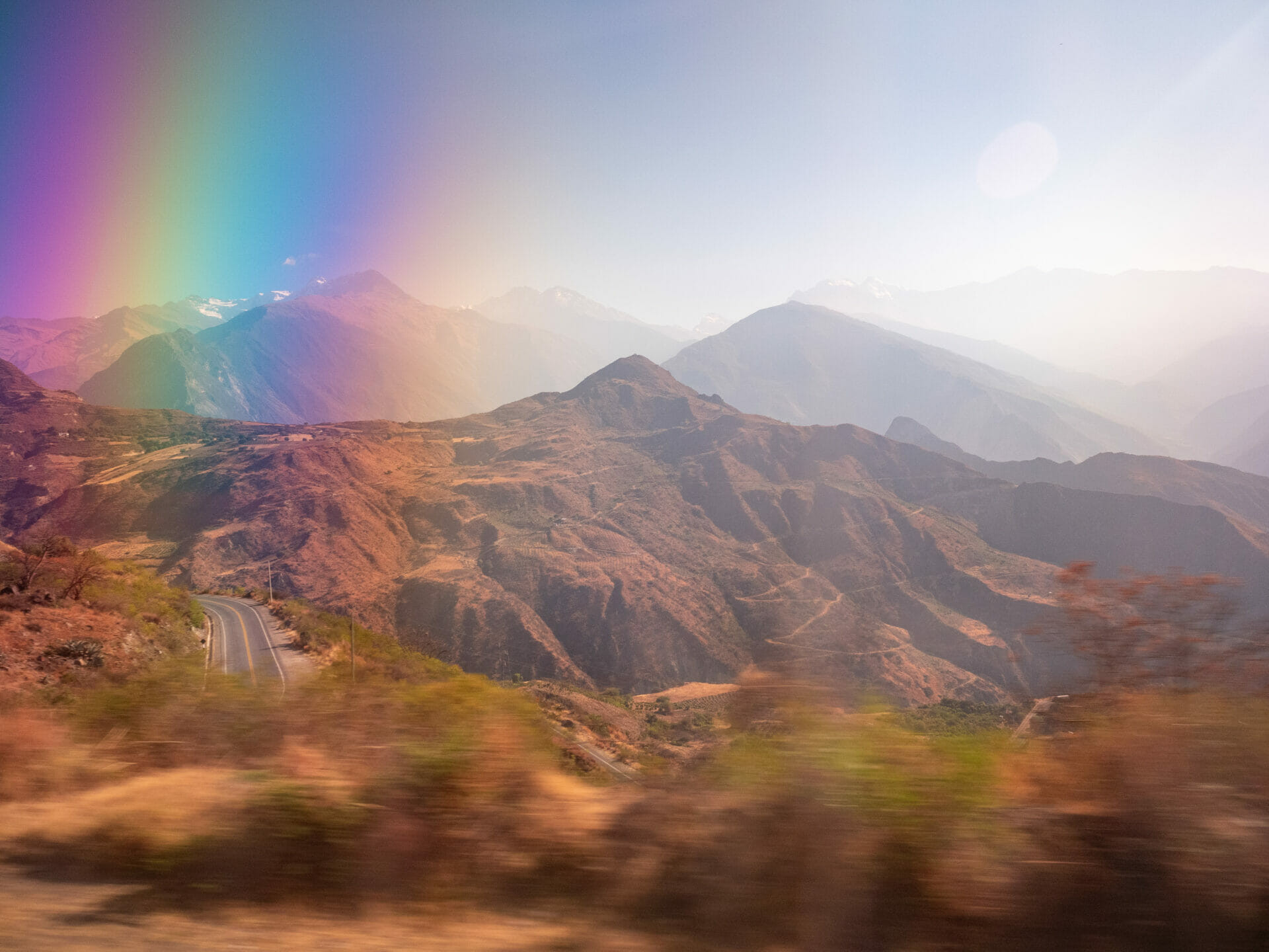 Andean Views from a Public Bus