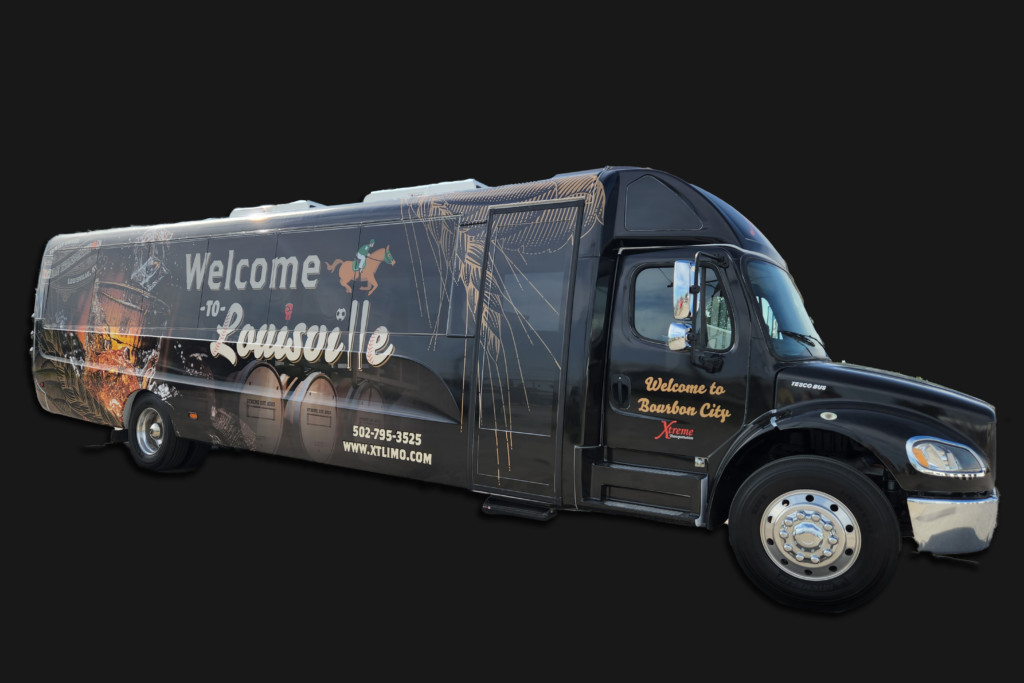 Spacious 40 passenger party bus, the largest in the fleet for xtreme group entertainment