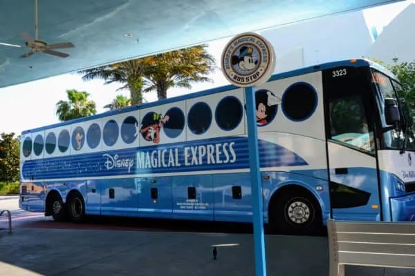 Disney's Magical Express bus at Orlando International Airport