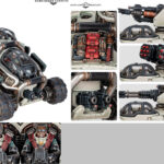 Leagues of Votann Sagitaur ATV in white studio background.