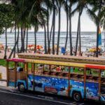 WaikÄ«kÄ« Trolley at Kuhio Beach