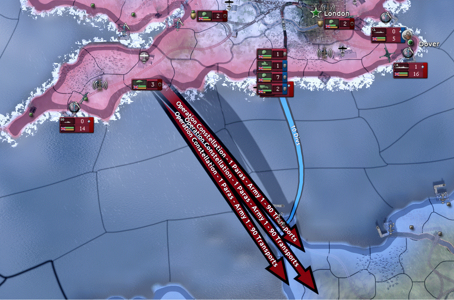 Encirclement with Paratroopers