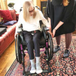 Passenger in a wheelchair