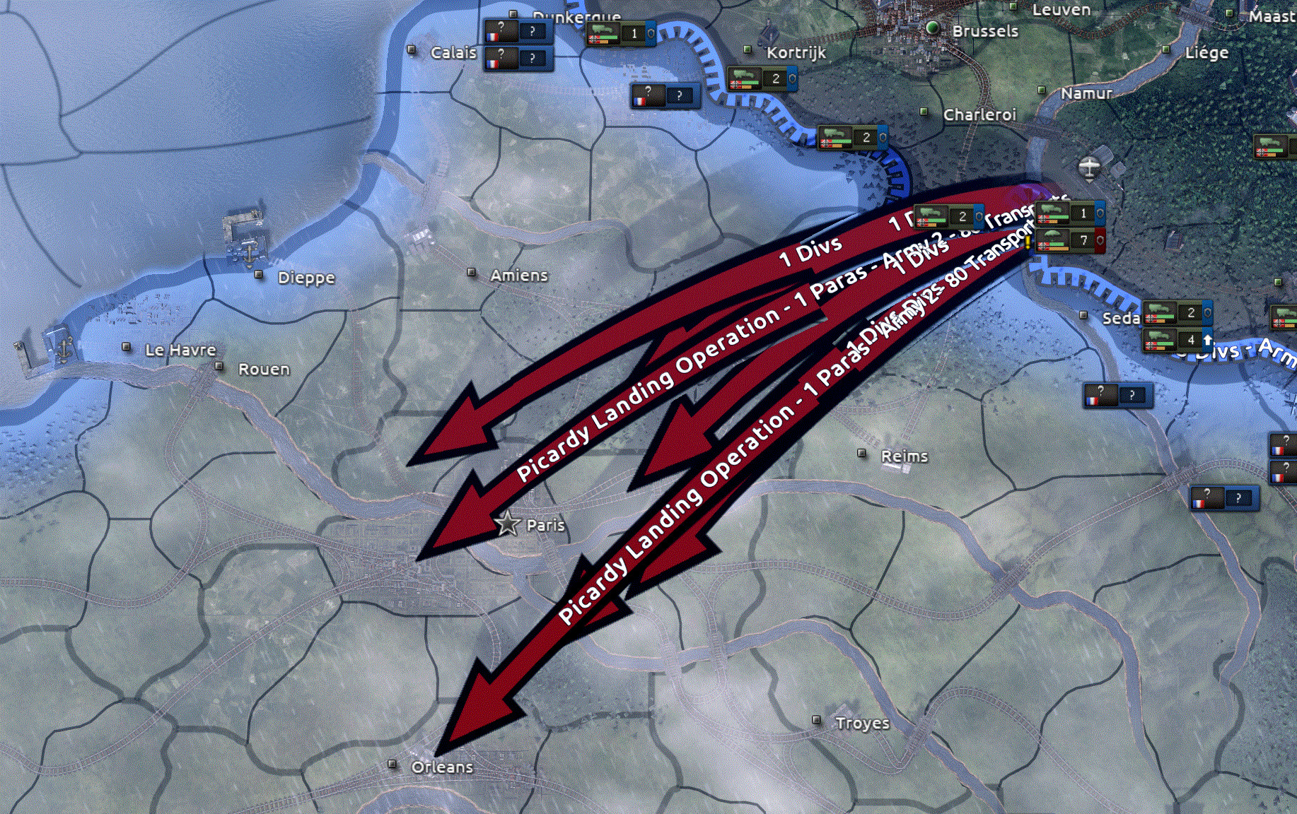 Strategic Capture with Paratroopers