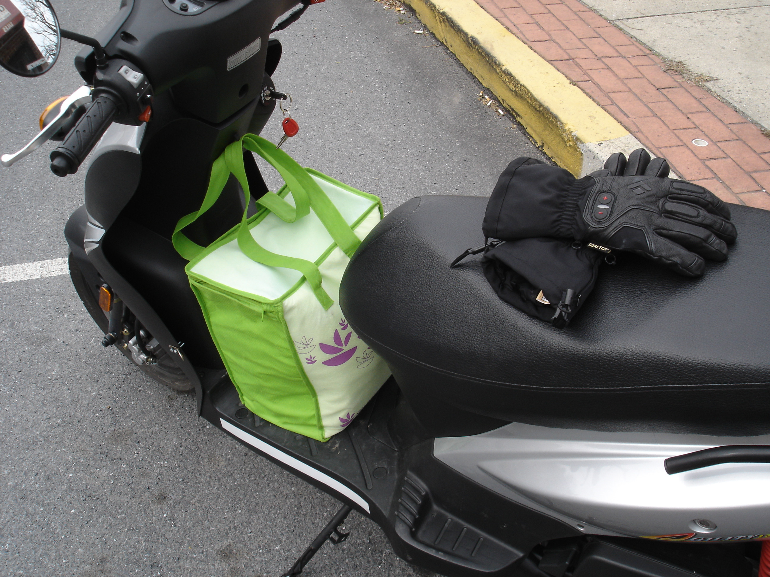 Grocery Bag on Floor Board