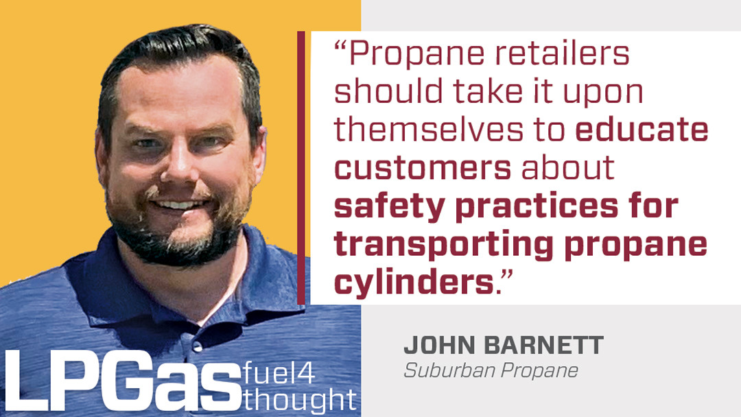 Propane tanks in a vehicle